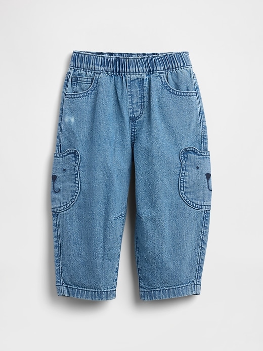 Image number 3 showing, Baby & Toddler Brannan Bear Pocket Pull-On Barrel Jeans