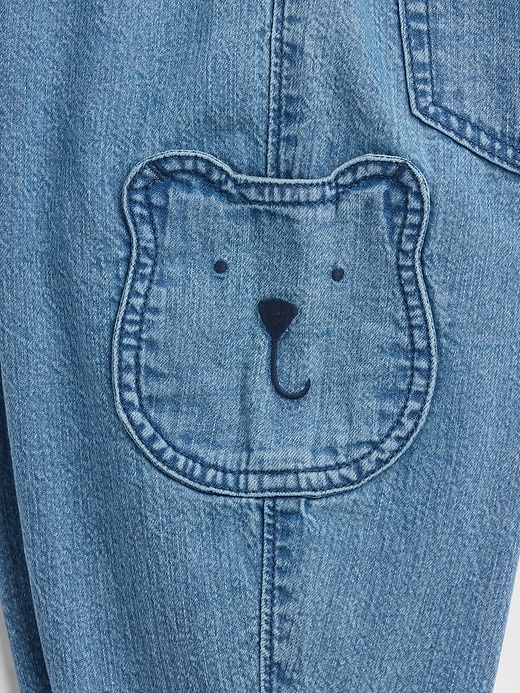 Image number 5 showing, Baby & Toddler Brannan Bear Pocket Pull-On Barrel Jeans