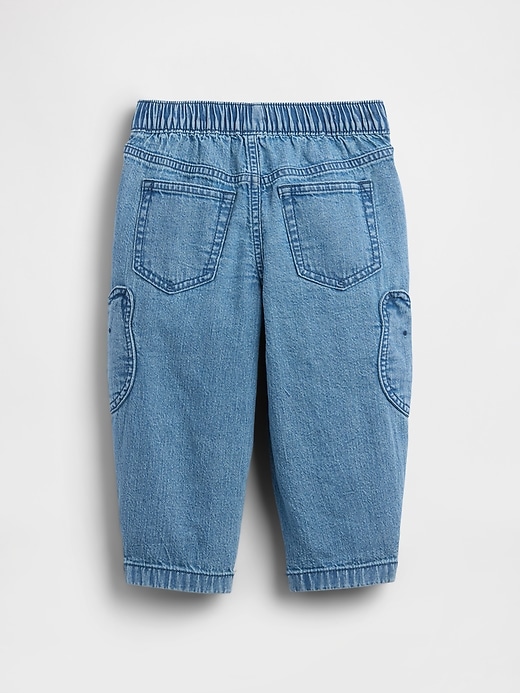 Image number 4 showing, Baby & Toddler Brannan Bear Pocket Pull-On Barrel Jeans