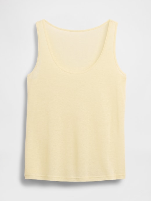 Image number 5 showing, Linen-Blend Tank Top