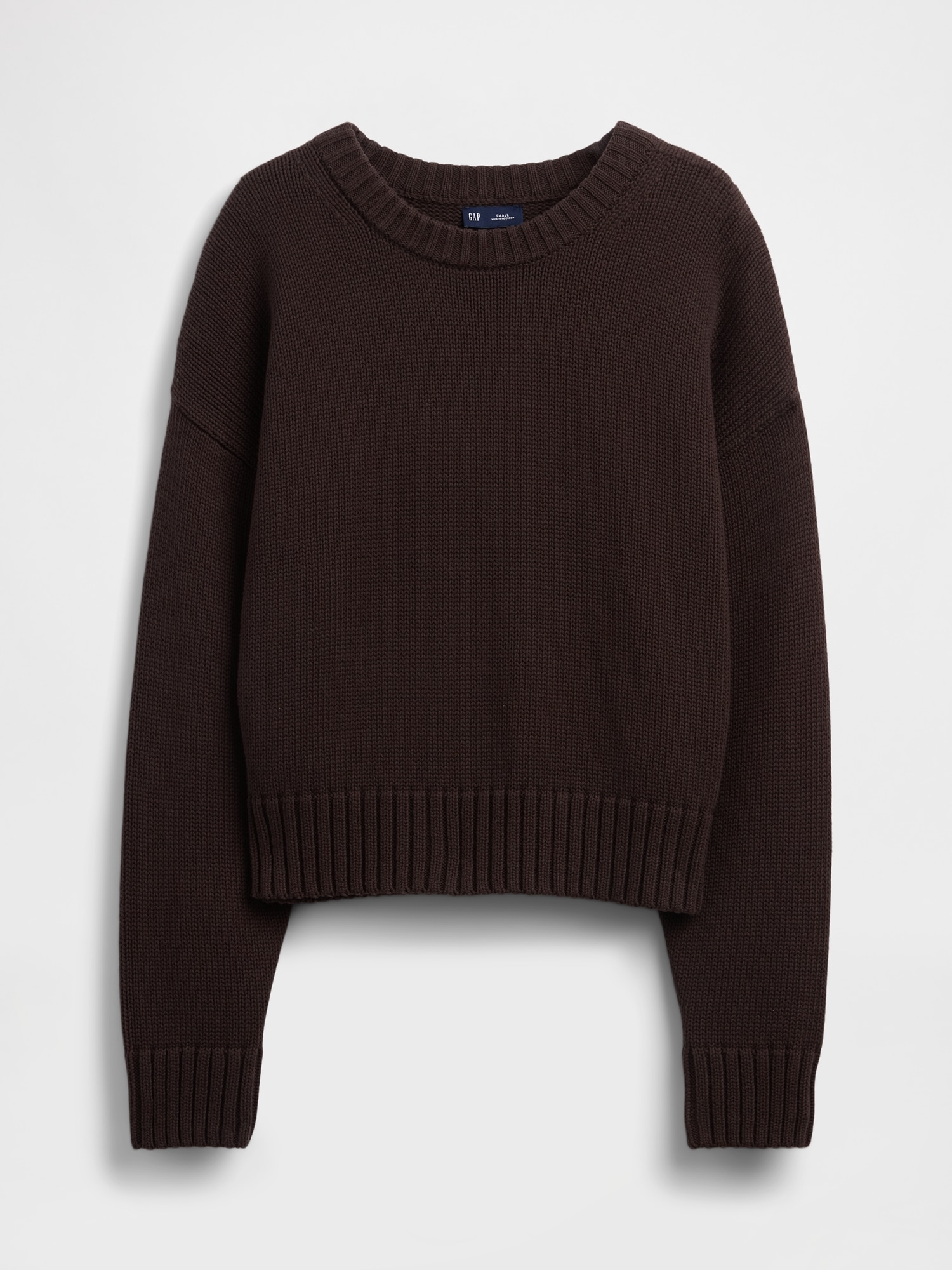 100% Cotton Oversized Crop Sweater
