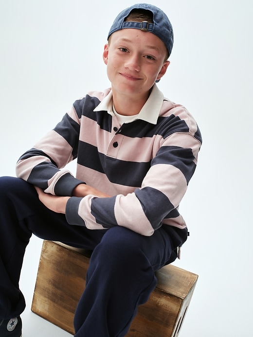 Image number 4 showing, Kids Relaxed Jersey Polo Shirt