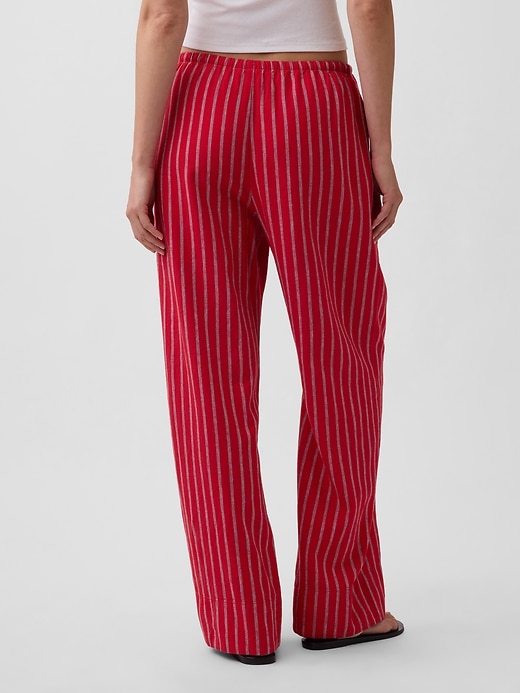 Image number 4 showing, Linen-Blend Easy Wide-Leg Pants