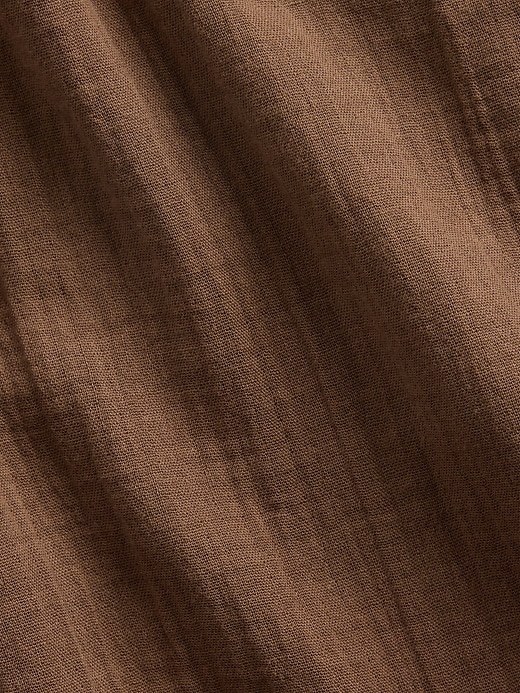 Image number 3 showing, Cotton Gauze Barrel Joggers