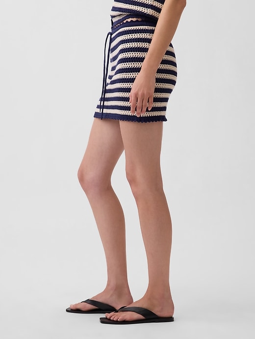 Image number 3 showing, Crochet Stripe Easy Mini Skort