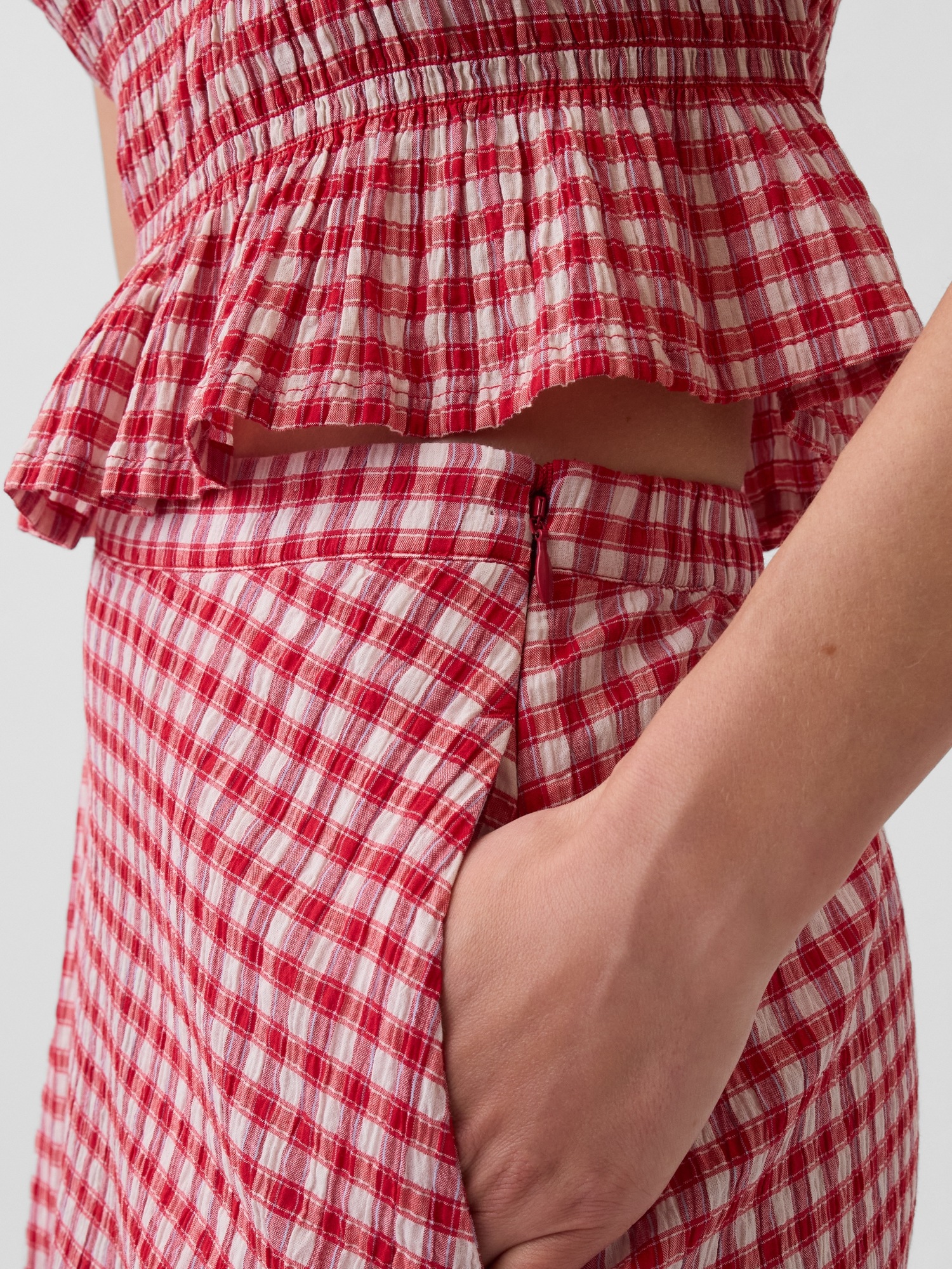 Женские юбки Gap Gingham Maxi Skirt — фото 4