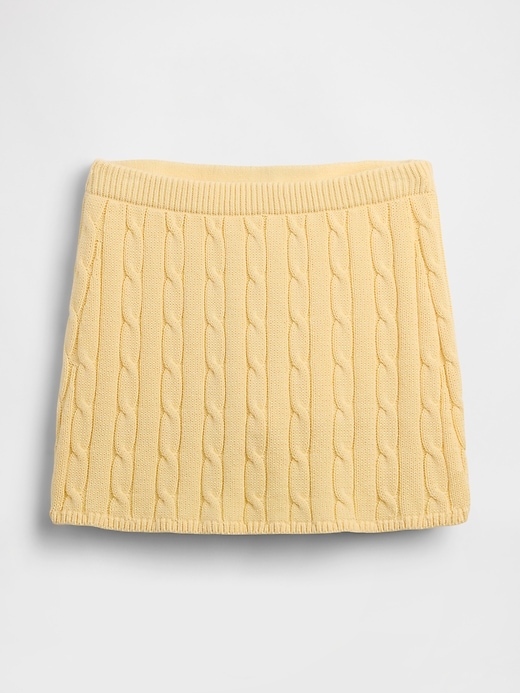 Image number 5 showing, 100% Cotton Cable-Knit Mini Skort