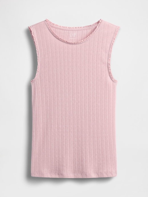 Image number 4 showing, Pointelle Shell Tank Top