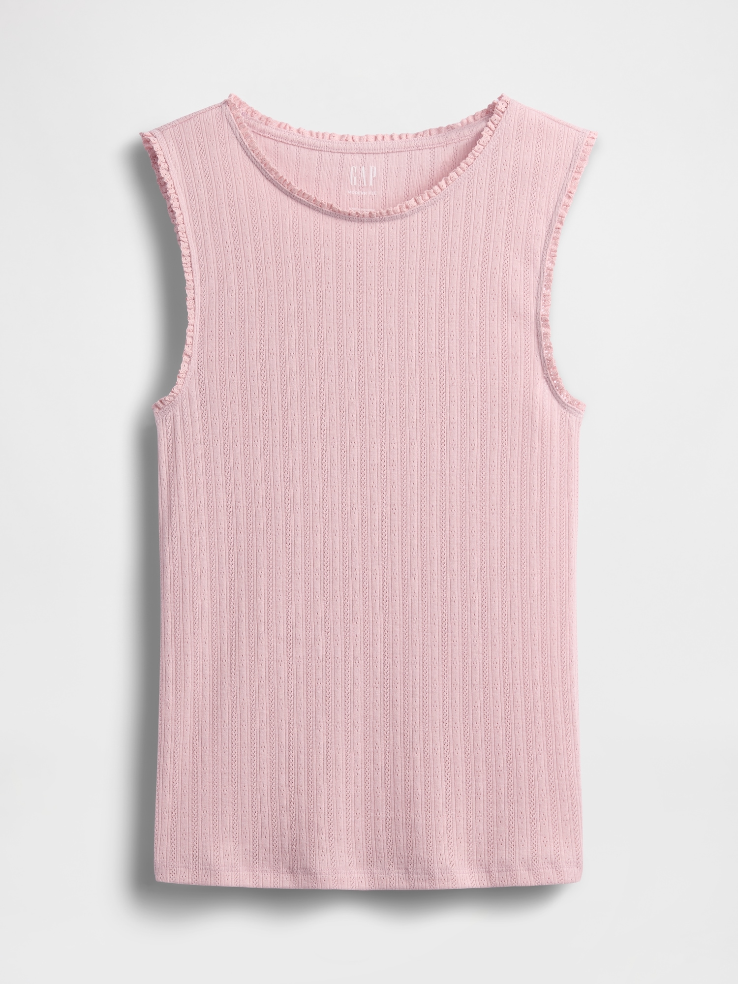 Pointelle Shell Tank Top