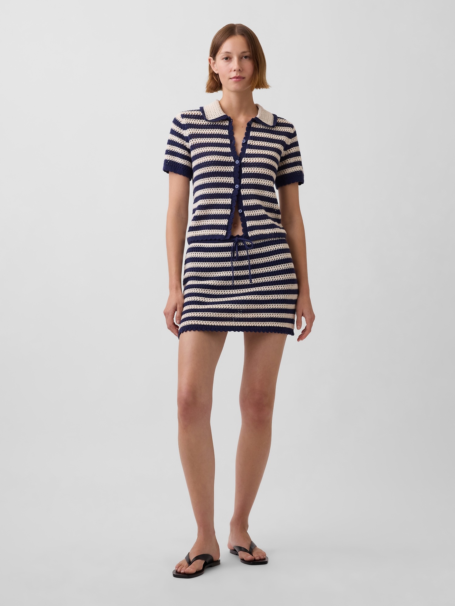 Женские юбки Gap 100% Cotton Crochet Easy Mini Skort