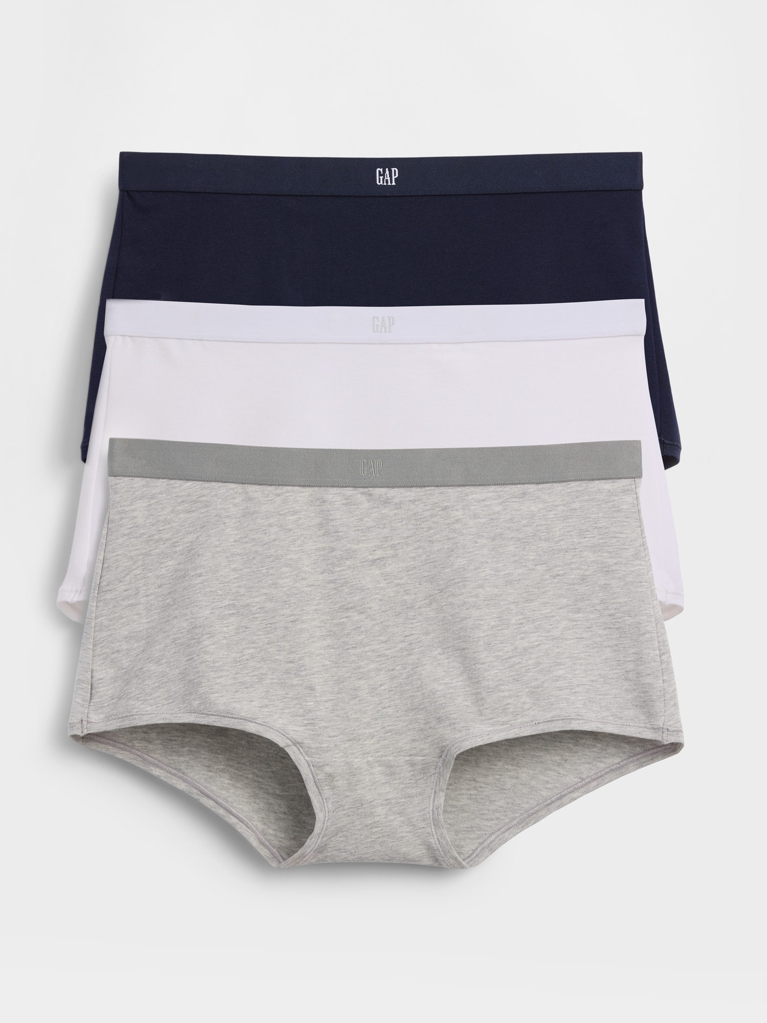 Organic Stretch Cotton Logo Shorty (3-Pack)