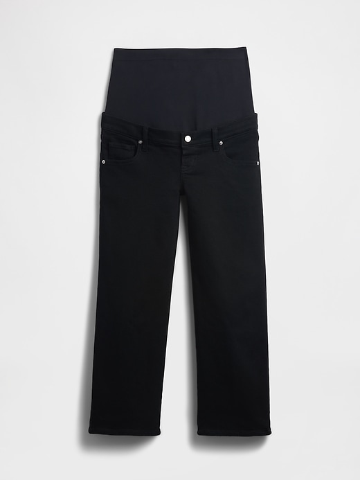 Image number 2 showing, Maternity Full Panel Wide-Leg Jeans