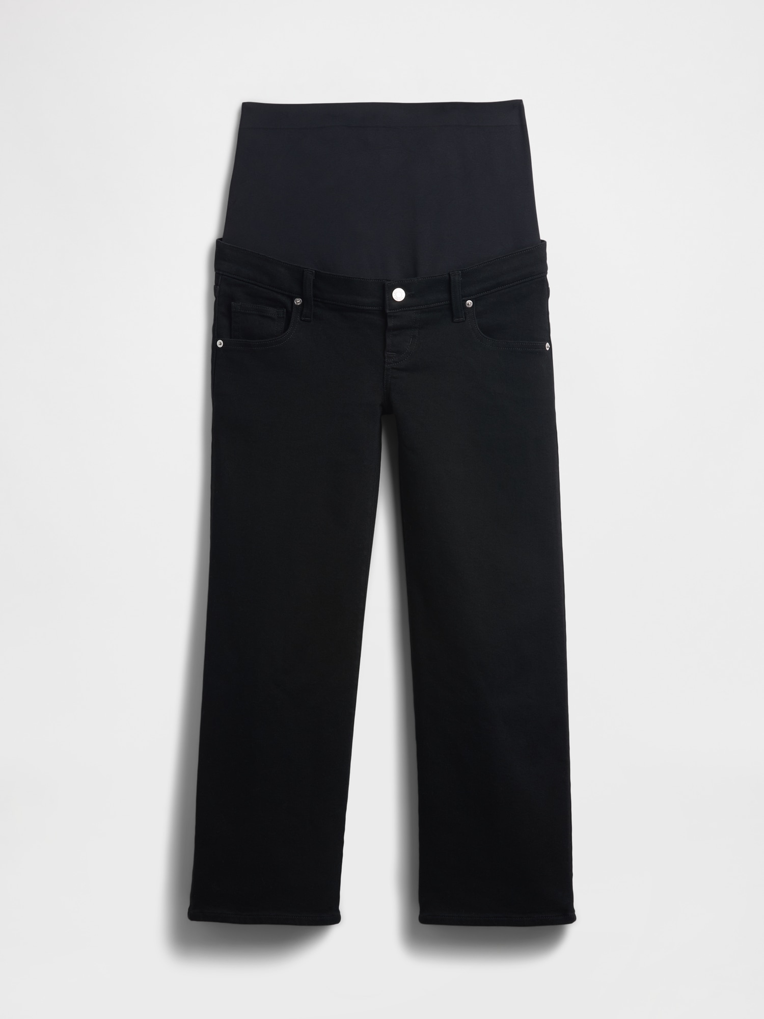 Maternity Full Panel Wide-Leg Jeans