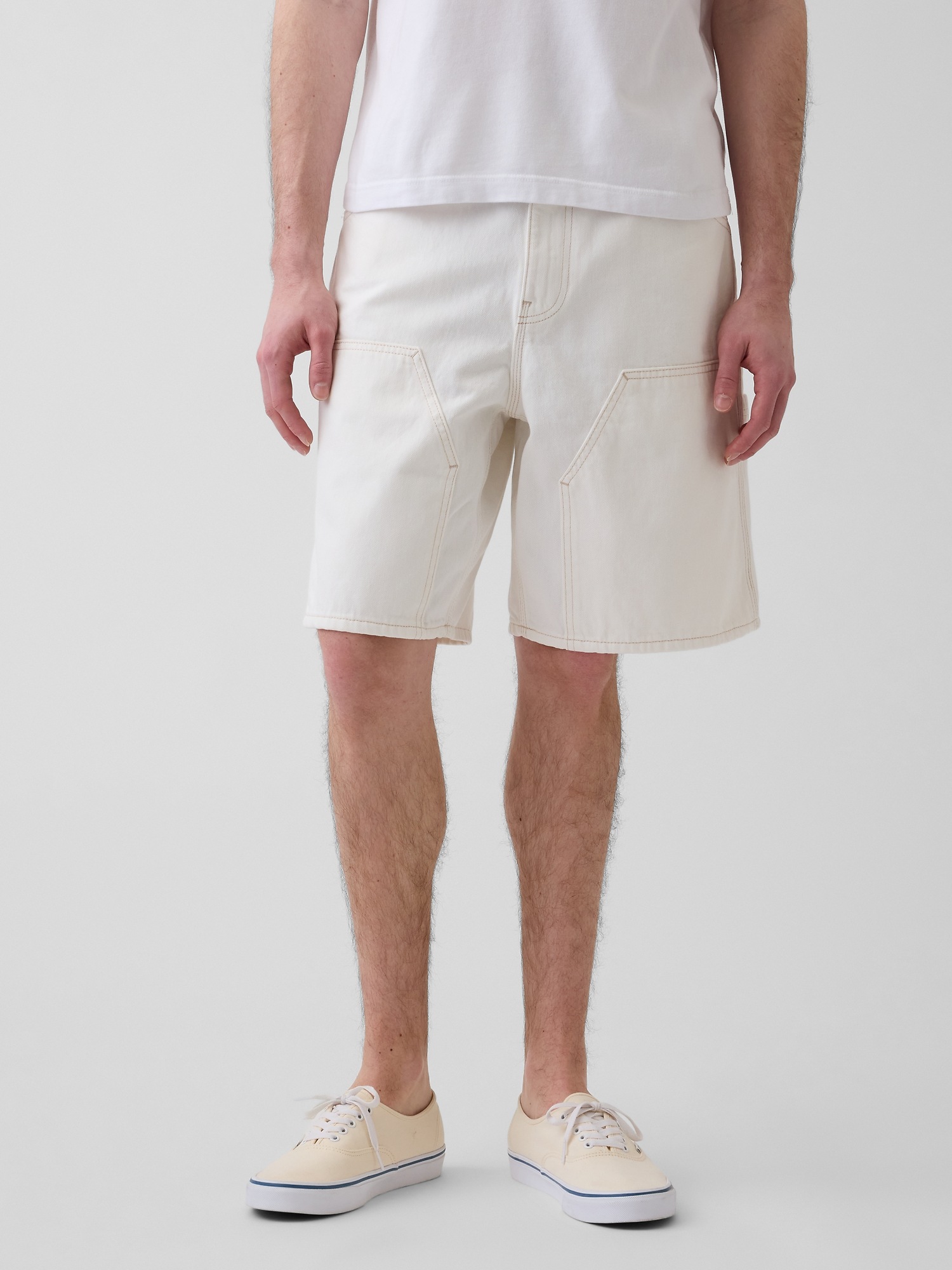 Мужские шорты Gap 9" Loose Denim Carpenter Shorts — фото 2