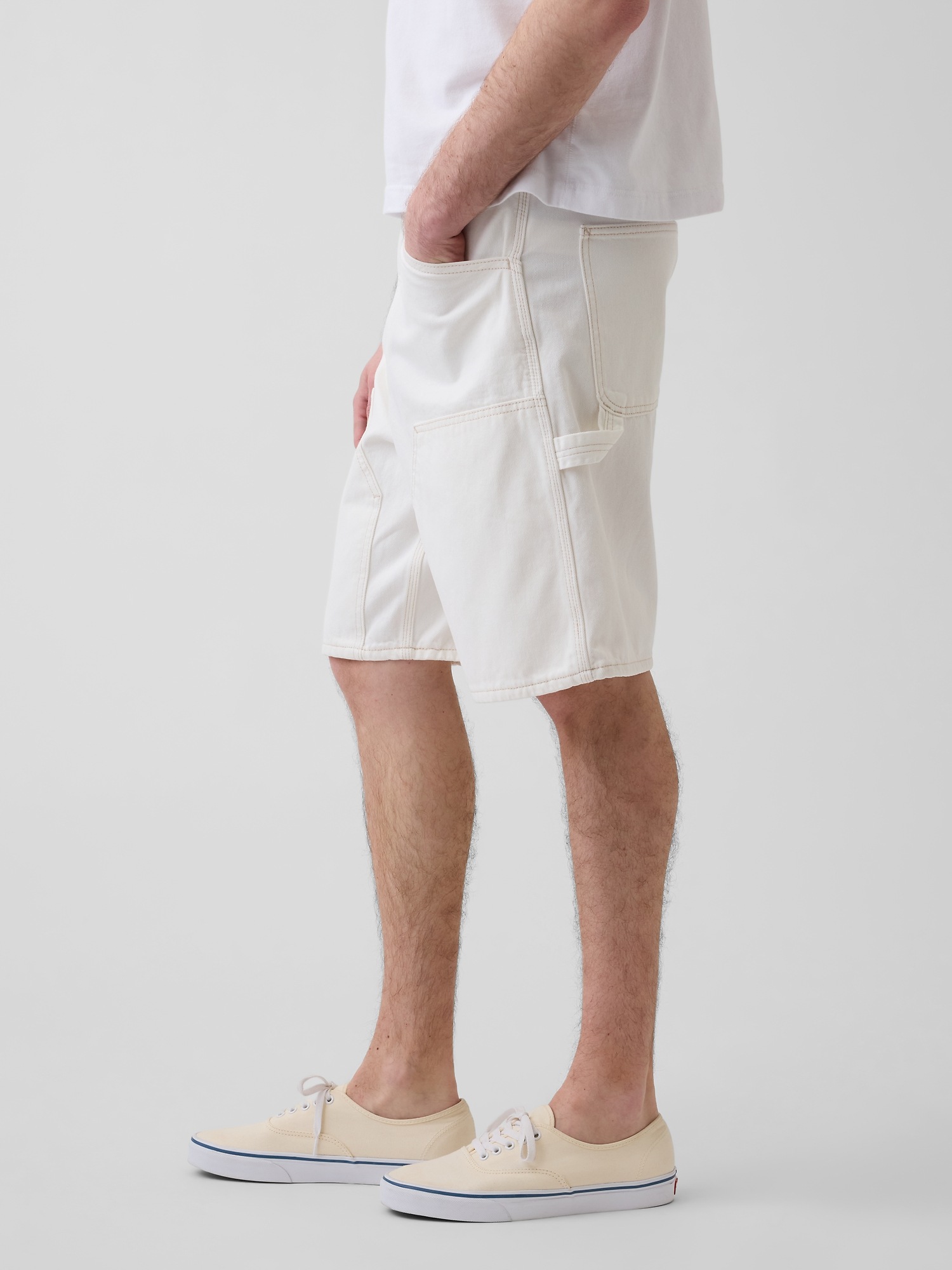 Мужские шорты Gap 9" Loose Denim Carpenter Shorts — фото 3