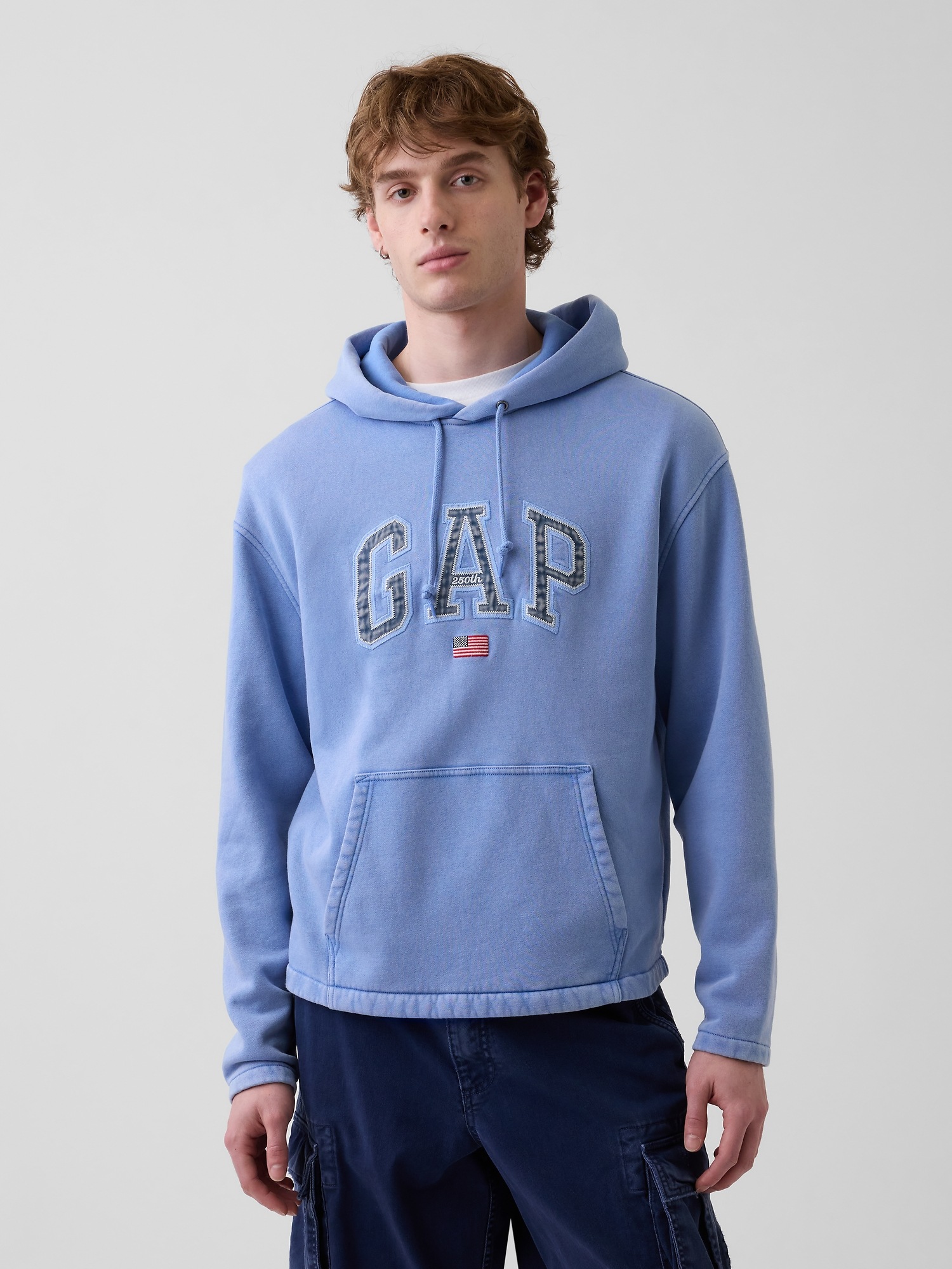 Мужские худи Gap VintageSoft Oversized Americana Logo