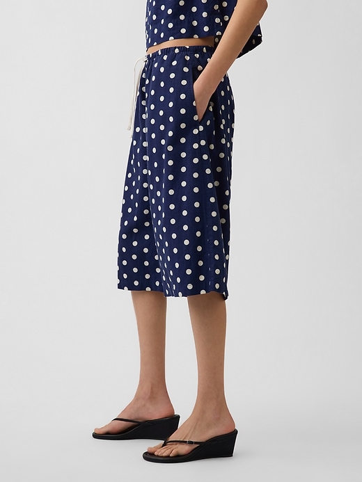 Image number 3 showing, Linen-Blend Relaxed Easy Culotte Pants