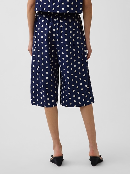 Image number 4 showing, Linen-Blend Relaxed Easy Culotte Pants