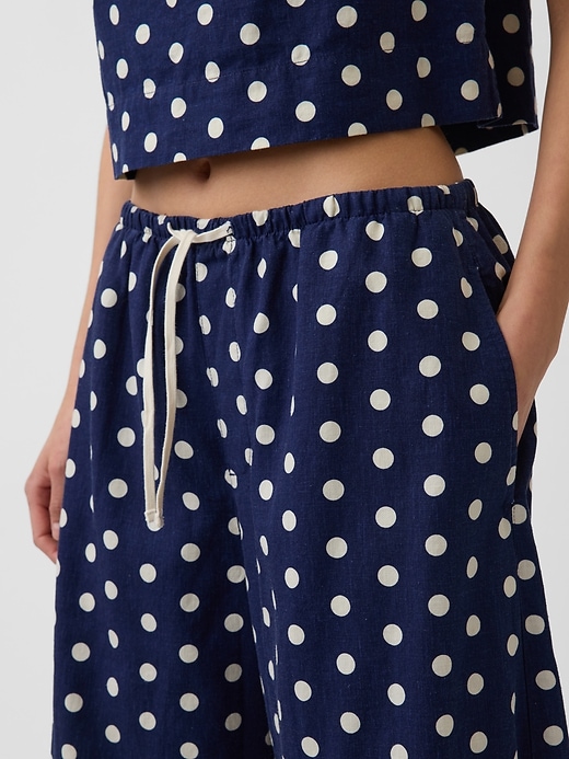 Image number 7 showing, Linen-Blend Relaxed Easy Culotte Pants