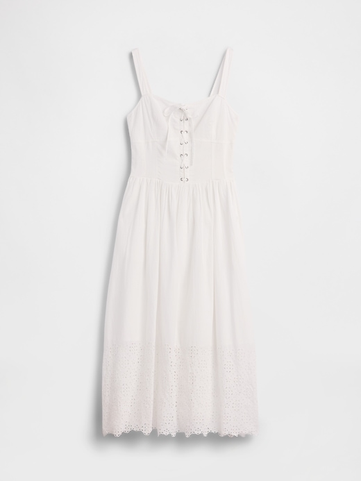 Image number 5 showing, Lace-Up Corset Maxi Dress