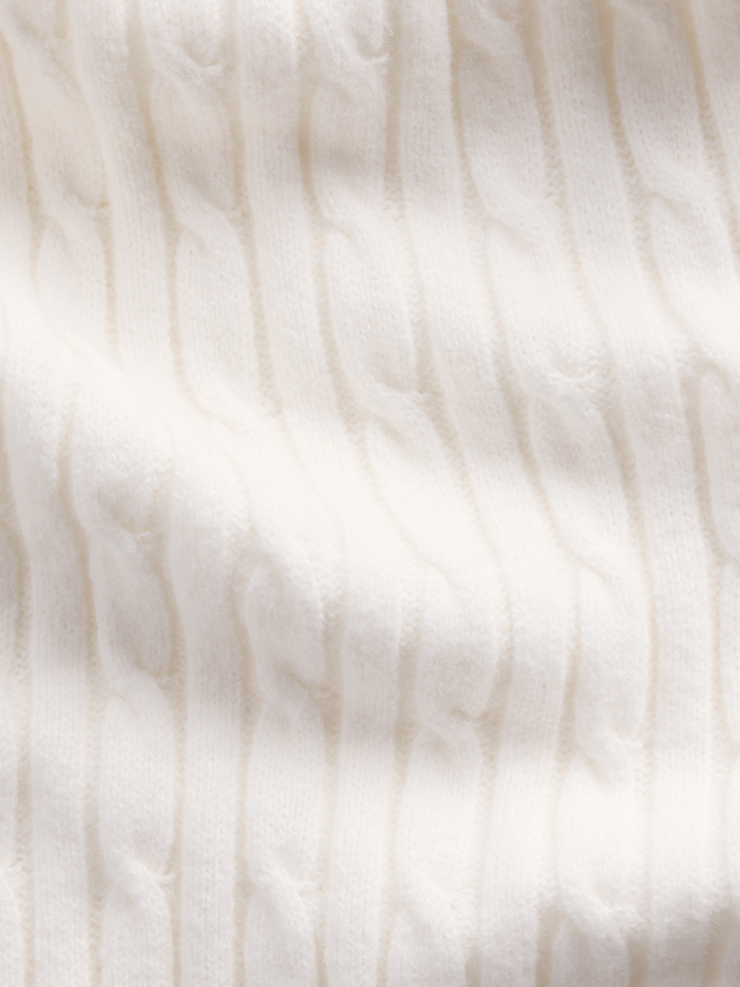 Женские брюки Gap CashSoft Relaxed Cable-Knit Sweater Pants, цвет: Слоновая кость бежевый — фото 5