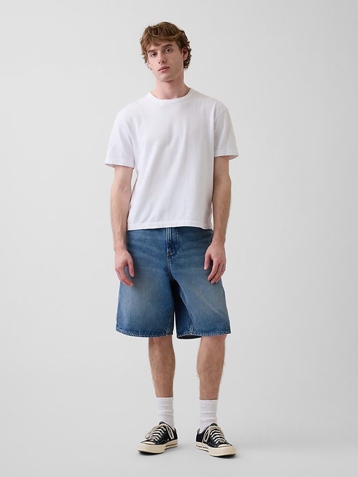 Image number 6 showing, 10.5" Baggy Denim Carpenter Shorts