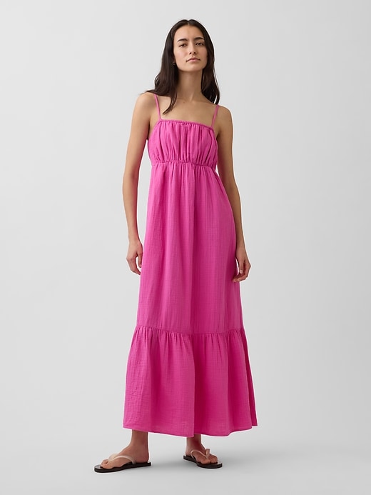 Cotton Gauze Tiered Empire Waist Dress from GAP - $71