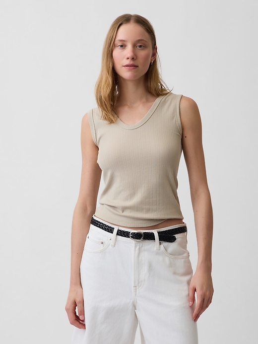 Image number 1 showing, Modern Rib Tank Top
