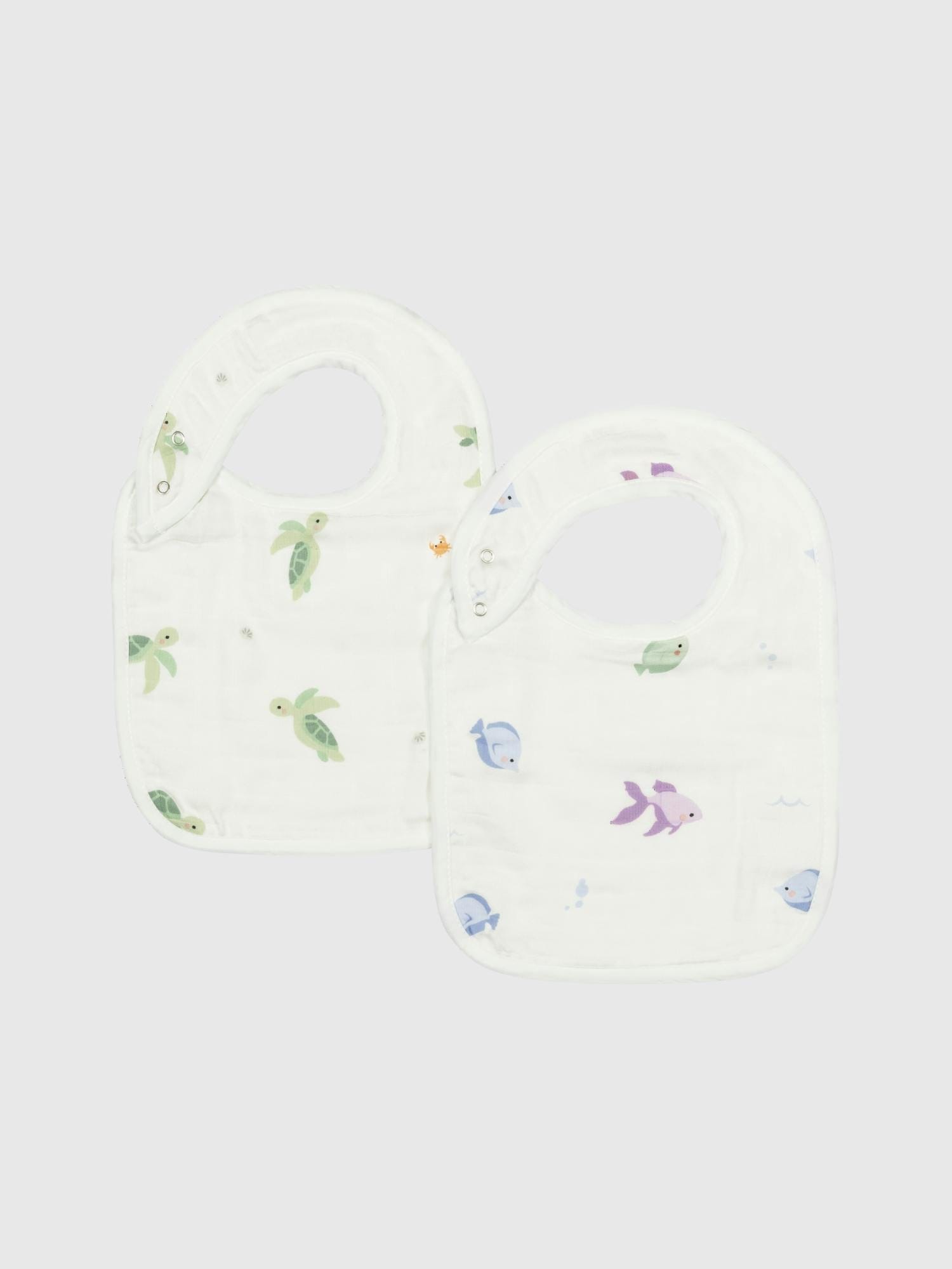 Bamboo Little Turtle Bib Set