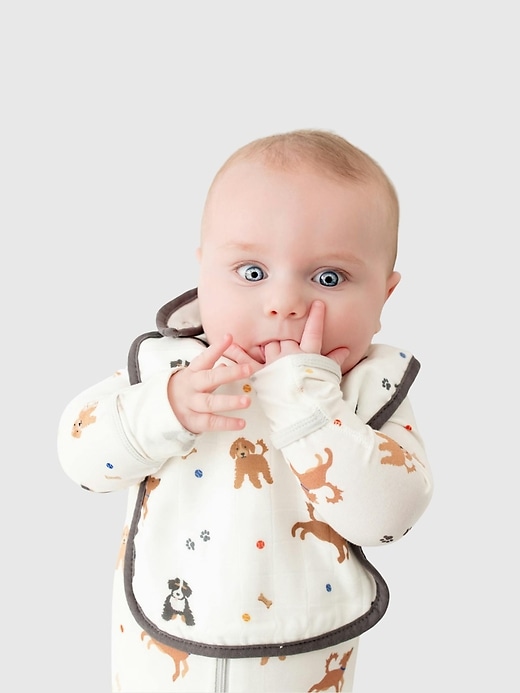 Image number 3 showing, Bamboo Little Dogs Bib Set