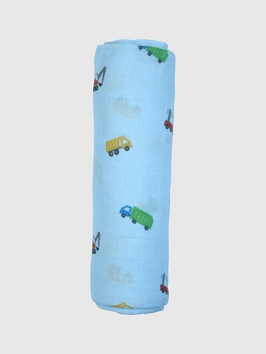 Image number 1 showing, Bamboo Little Trucks Swaddle