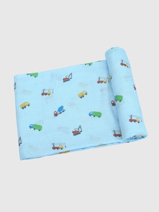 Image number 2 showing, Bamboo Little Trucks Swaddle