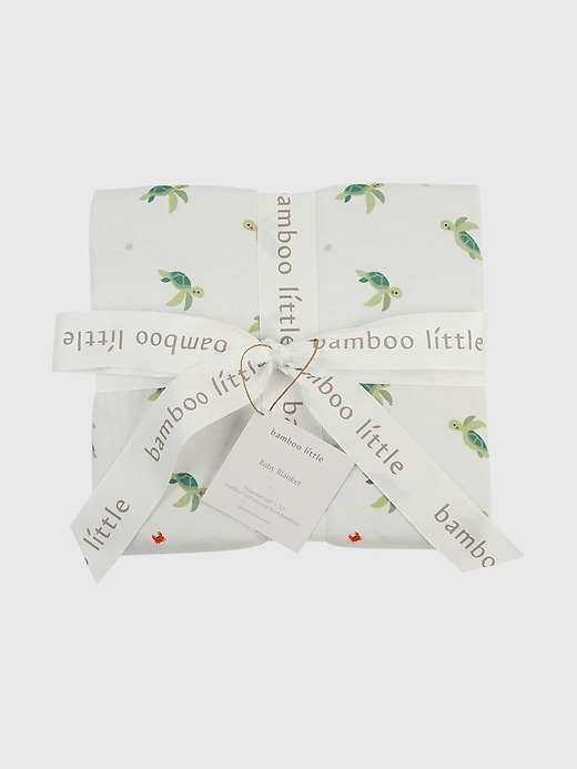 Image number 1 showing, Bamboo Little Turtle Baby Blanket