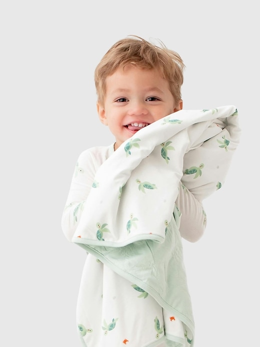 Image number 4 showing, Bamboo Little Turtle Baby Blanket