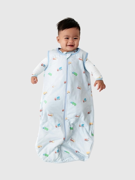 Image number 2 showing, Bamboo LittleTrucks Sleep Sack 0 to 12 months