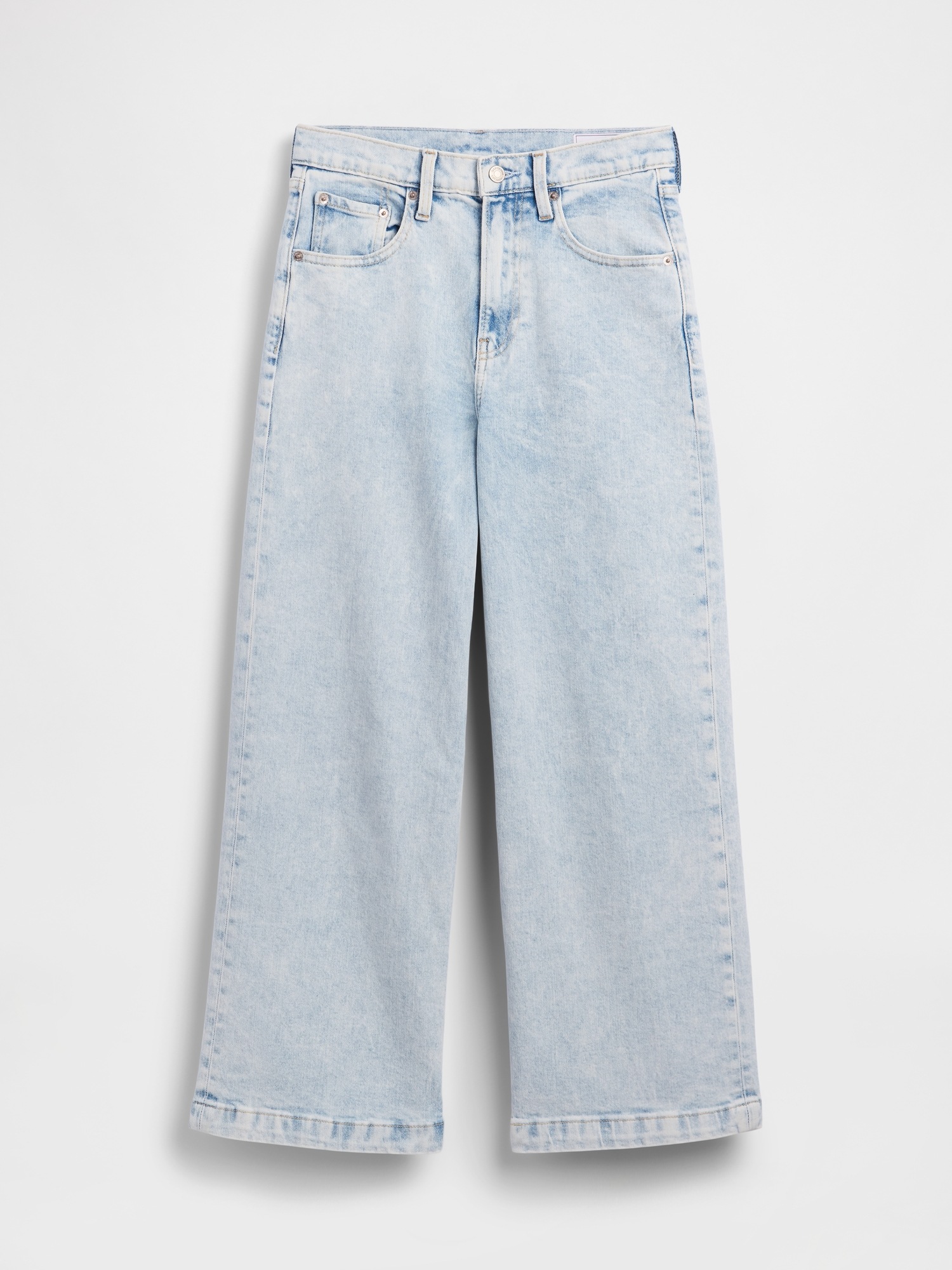 Женские джинсы Gap High Rise Stride Wide-Leg Ankle Jeans — фото 6