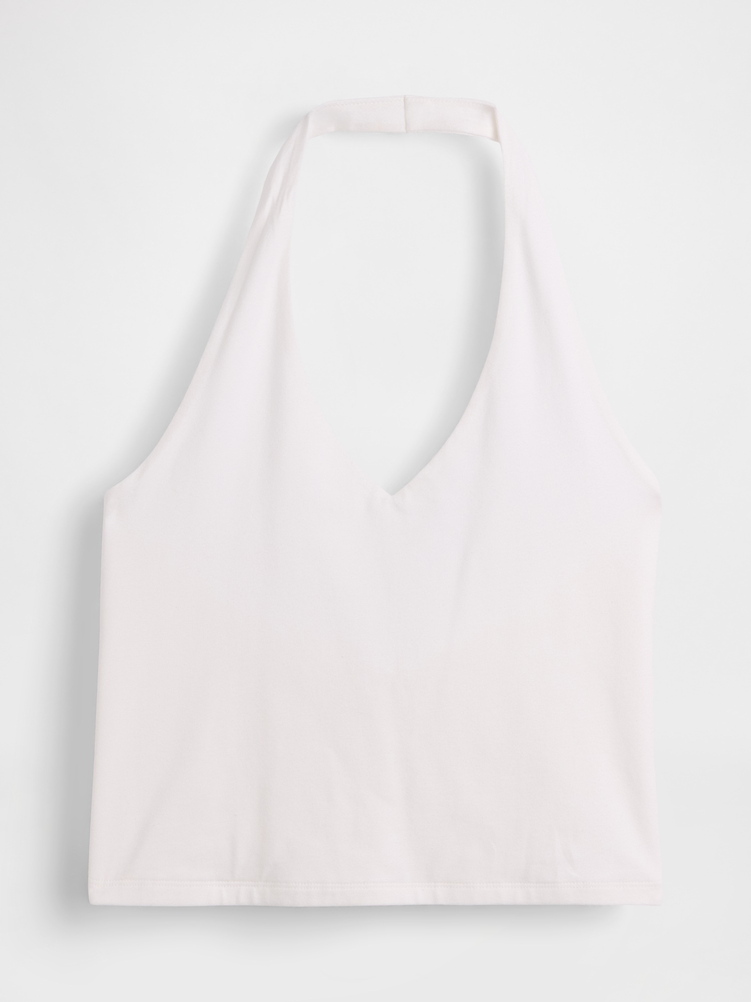 Женский топ Gap CloseKnit Halter Crop Top, цвет: Белый — фото 3