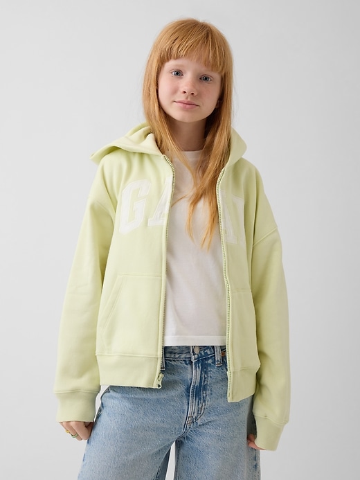 Image number 2 showing, Kids VintageSoft Logo Zip Hoodie