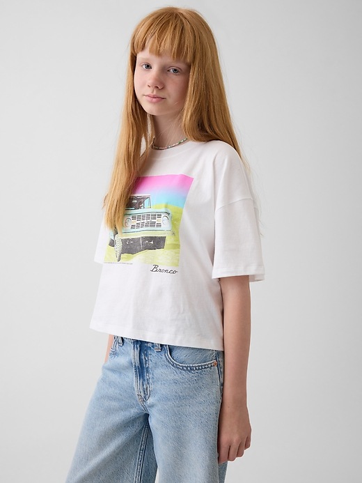 Image number 1 showing, Kids Oversized Graphic T-Shirt