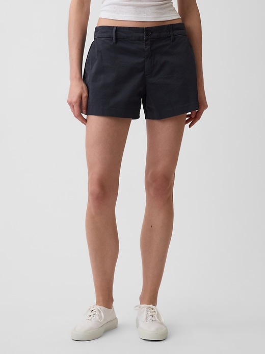 Image number 2 showing, Mid Rise Khaki Shorts