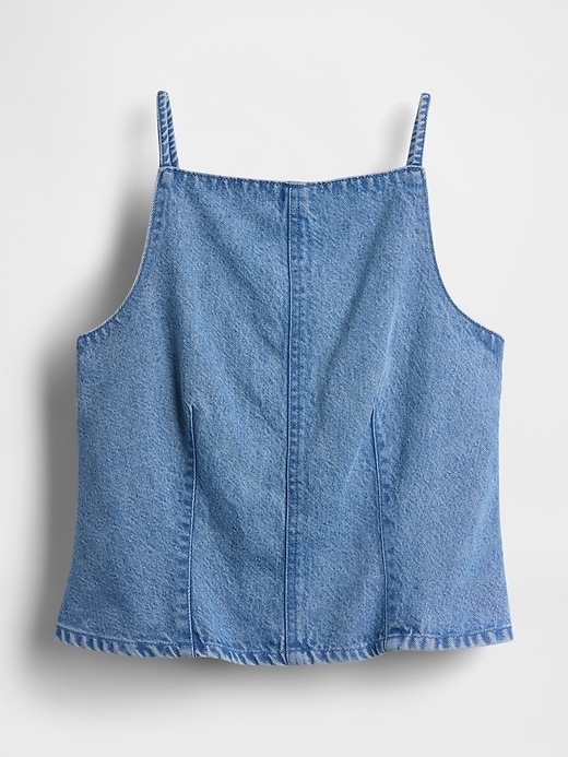 Image number 5 showing, UltraSoft Denim Seamed Square Neck Top