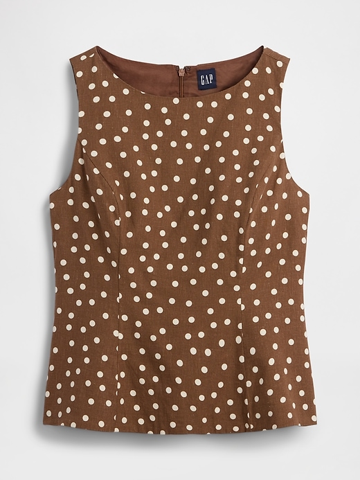 Image number 5 showing, Linen-Blend Boatneck Top