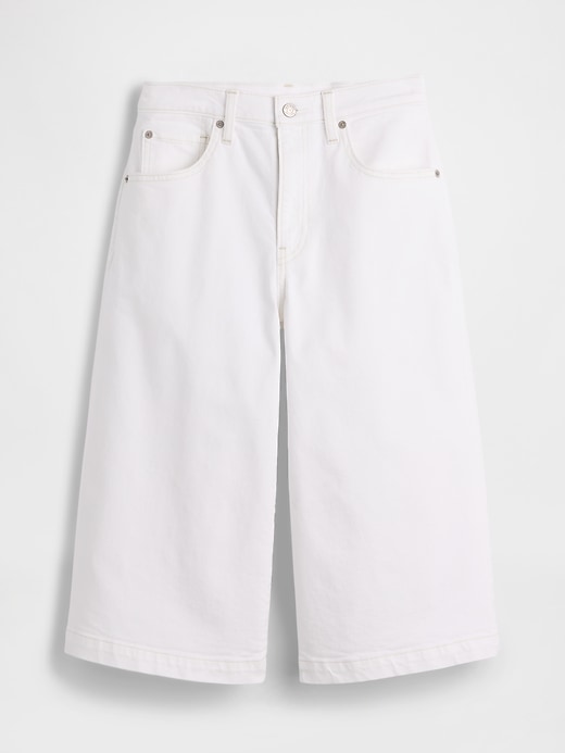 Image number 5 showing, High Rise Culotte Jeans