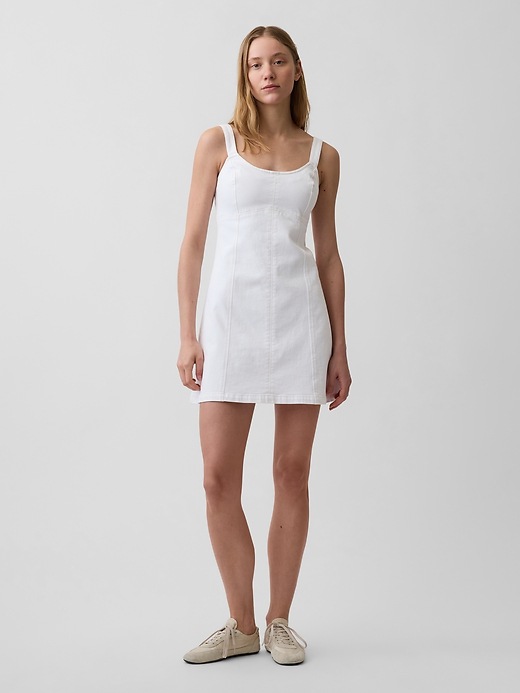 Женские платья Gap Denim Paneled Mini Dress — фото 2