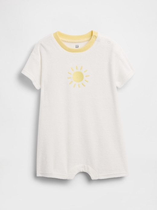 Image number 1 showing, Baby French Terry Shorty One-Piece
