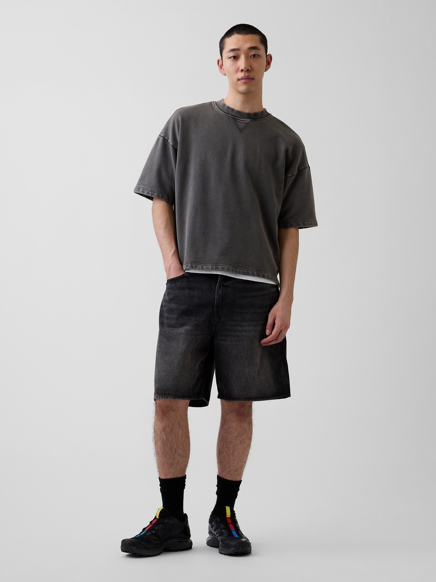 Мужские худи Gap Heavyweight French Terry Oversized Sweatshirt — фото 2