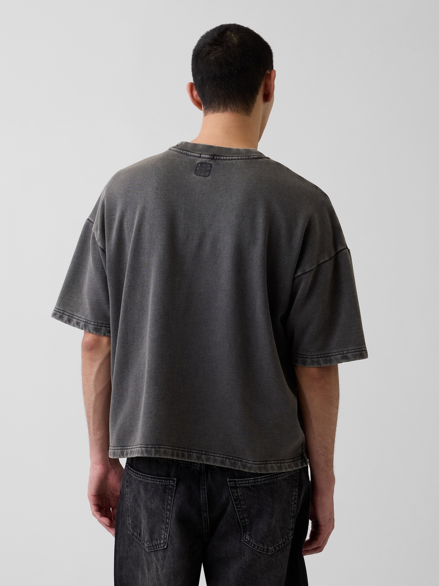 Мужские худи Gap Heavyweight French Terry Oversized Sweatshirt — фото 3