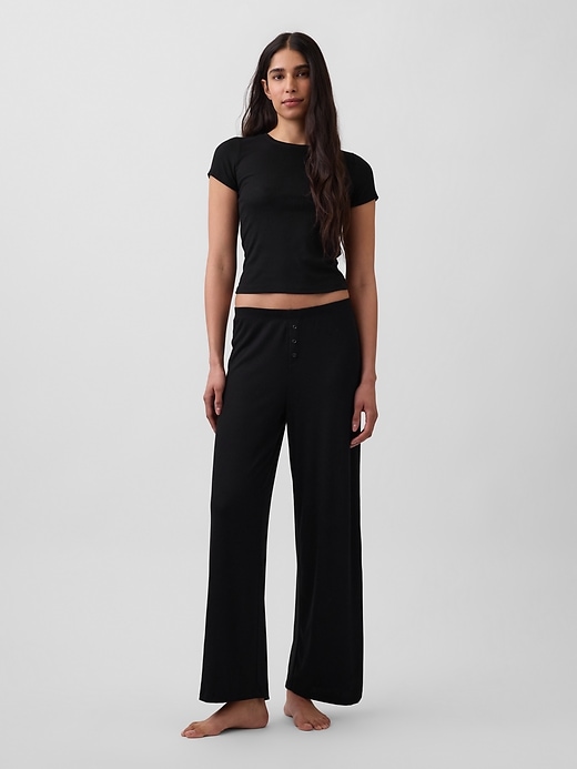 Image number 2 showing, Mini Rib PJ T-Shirt