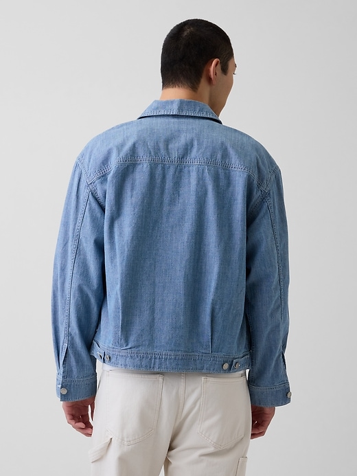 Image number 3 showing, Boxy Chambray Jacket