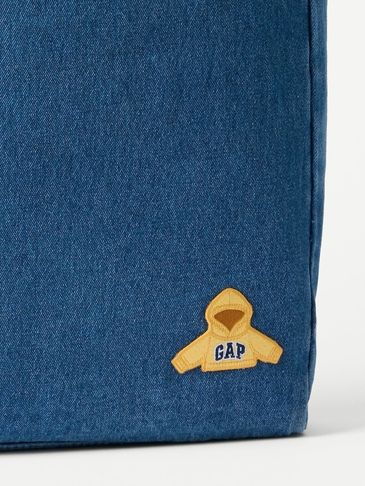 Image number 2 showing, Gap Denim Tote Bag With Exclusive Hoodie Patch